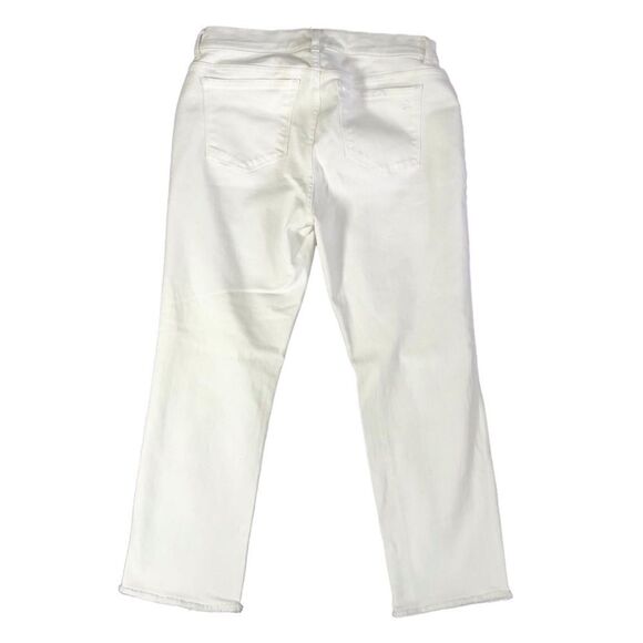 DL1961 Mara Straight Mid-Rise Instasculpt Ankle Jeans White Size 14/32 - Picture 5 of 15